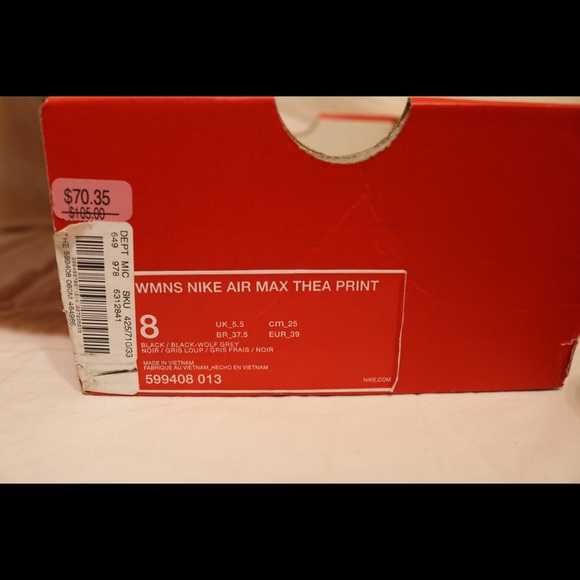 New in box Nike air max size 8 workout run shoes - Picture 4 of 8